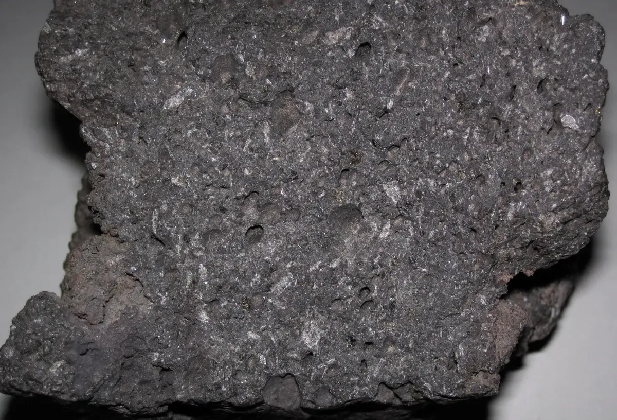 Vesicular basalt lava rock from the flows crossed on a Mount Etna jeep tour, Sicily